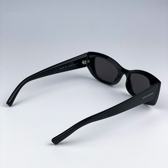 Saint Laurent SL593 001 Sunglasses Black Square Unisex - Picture 10 of 15